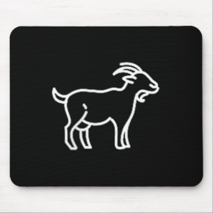 The Pocket Patch Badge Apparel Co. Goat Animal Bad Mouse Pad