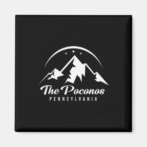 The Poconos Pennsylvania Ski Resort Skiing Snowboa Magnet