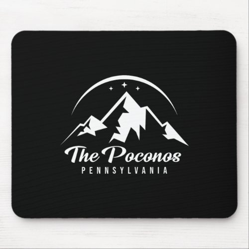 The Poconos Pennsylvania Ski Resort Skiing Snowboa Mouse Pad