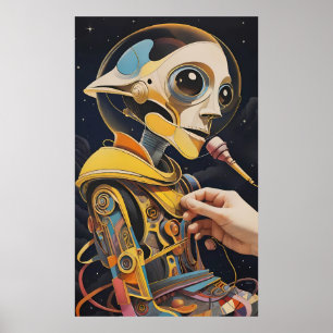 The Podcaster Disaster Ken Gage Sci-Fi Poster