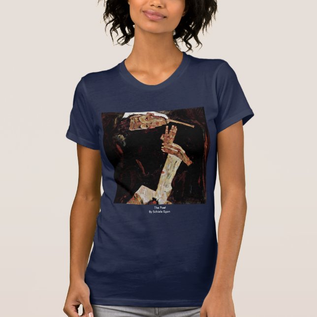 The Poet By Schiele Egon T-Shirt (Front)