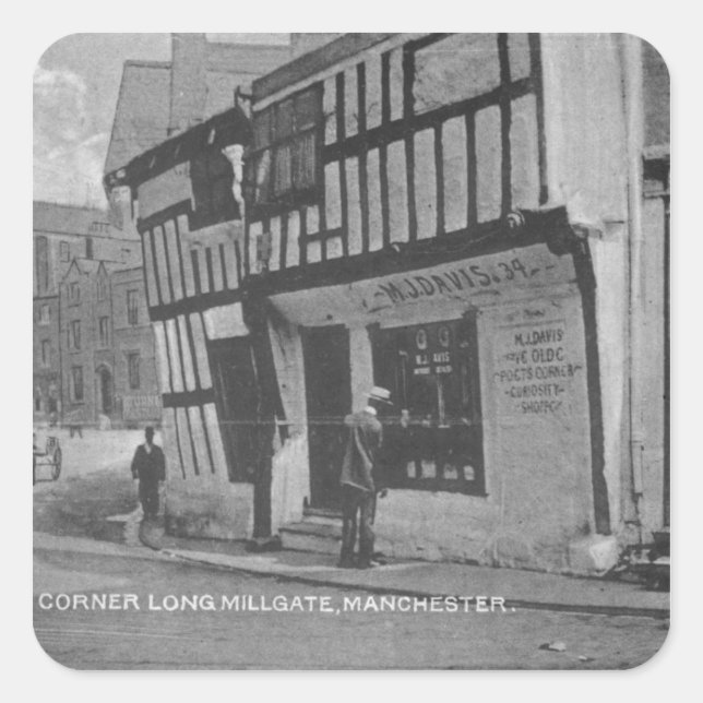 The Poet's Corner Square Sticker (Front)