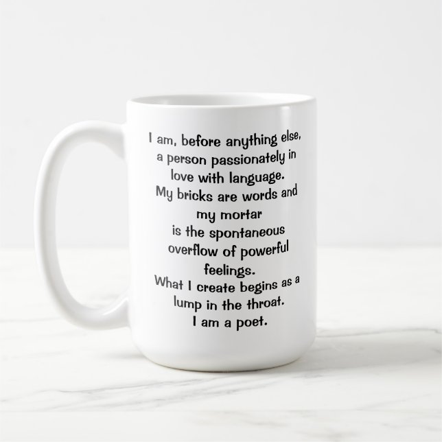 The Poet's Creed Mug (Left)
