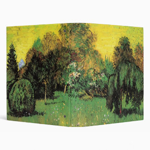 The Poet's Garden by Vincent van Gogh 3 Ring Binder