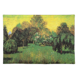 The Poet's Garden by Vincent van Gogh Cloth Placemat