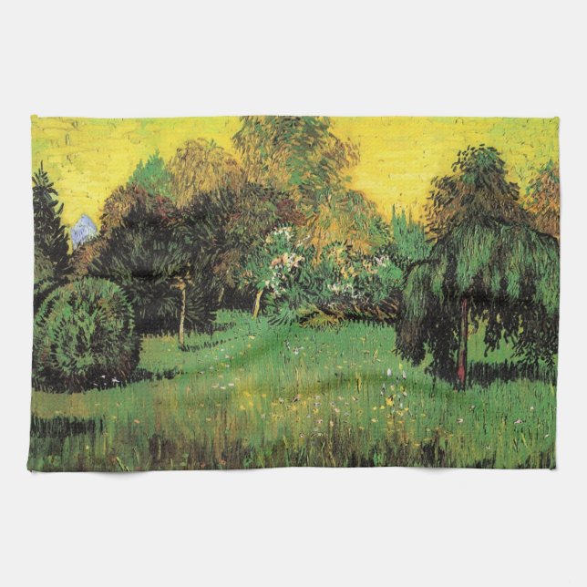 The Poet's Garden by Vincent van Gogh Kitchen Towel (Horizontal)