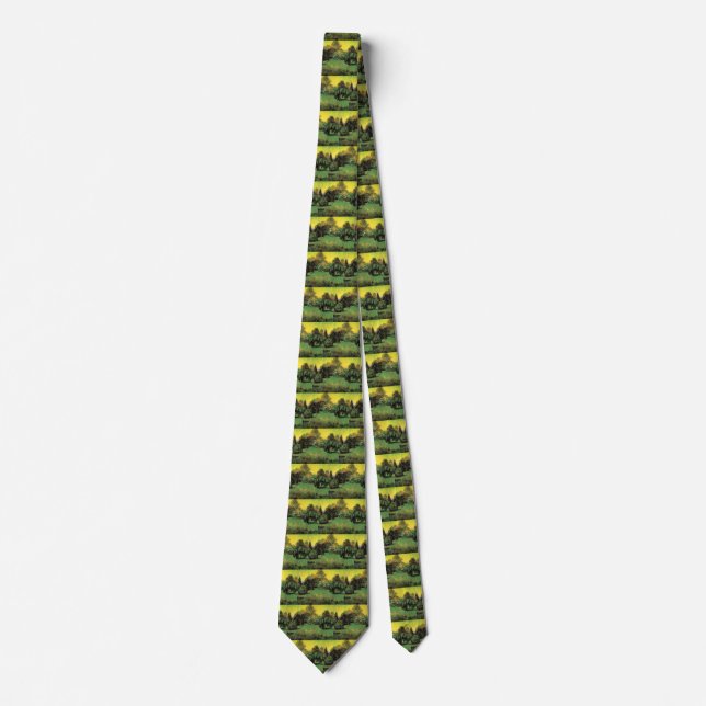The Poet's Garden by Vincent van Gogh Neck Tie (Front)