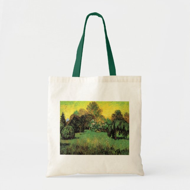 The Poet's Garden by Vincent van Gogh Tote Bag (Front)