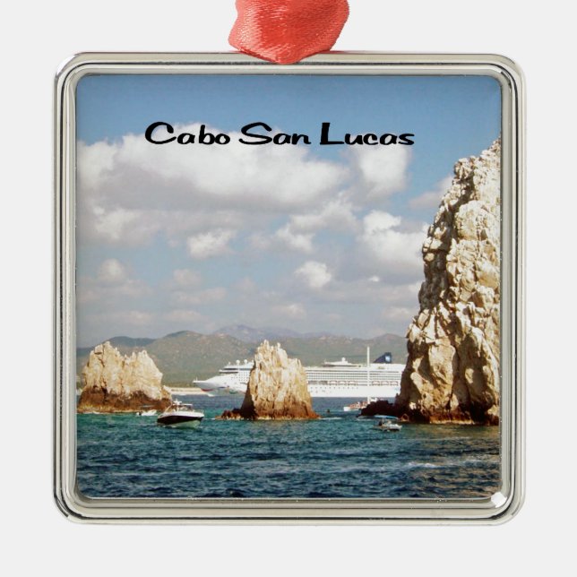 The point at Cabo San Lucas Metal Ornament (Front)