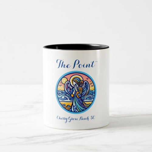 The Point Cherry Grove Beach SC mug 2_tone Two_Tone Coffee Mug