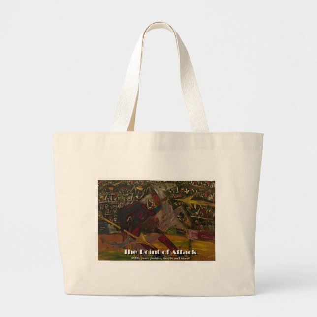 the point of attack large tote bag (Front)