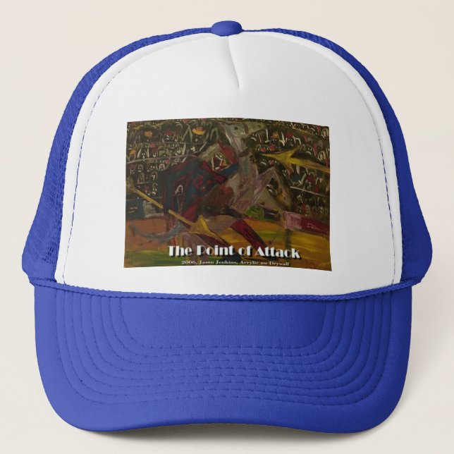 the point of attack trucker hat (Front)
