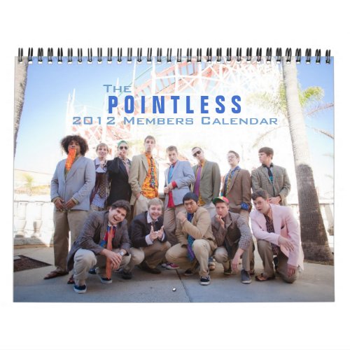 The Pointless 2012 Members Calendar