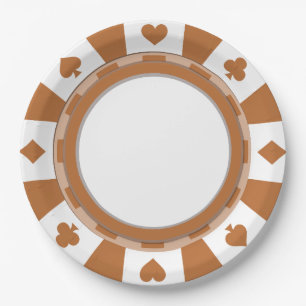 The Poker Player Party Style Paper Plates