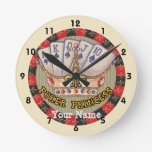 The Poker Princess Clock