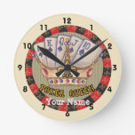 The Poker Queen Clock