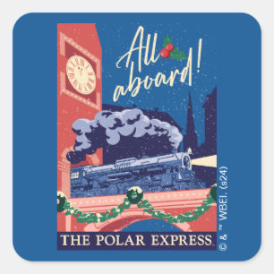 The Polar Express - All Aboard! Square Sticker