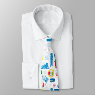 The Polar Express   Christmas Icon Pattern Neck Tie