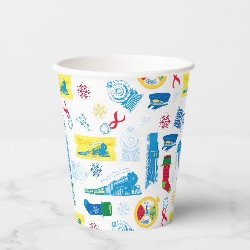 The Polar Express  Christmas Icon Pattern Paper Cups