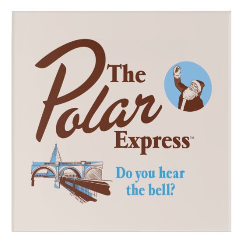 The Polar Express  Do You Hear The Bell Retro Acrylic Print