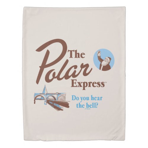 The Polar Express  Do You Hear The Bell Retro Duvet Cover