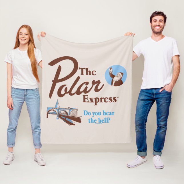 The Polar Express | "Do You Hear The Bell" Retro Fleece Blanket (In Situ)