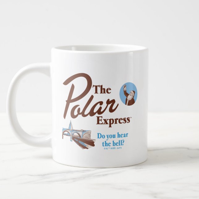 The Polar Express | "Do You Hear The Bell" Retro Giant Coffee Mug (Left)