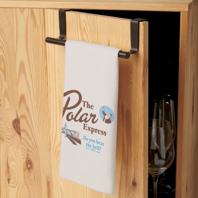 The Polar Express | "Do You Hear The Bell" Retro Kitchen Towel (Thirds Fold)