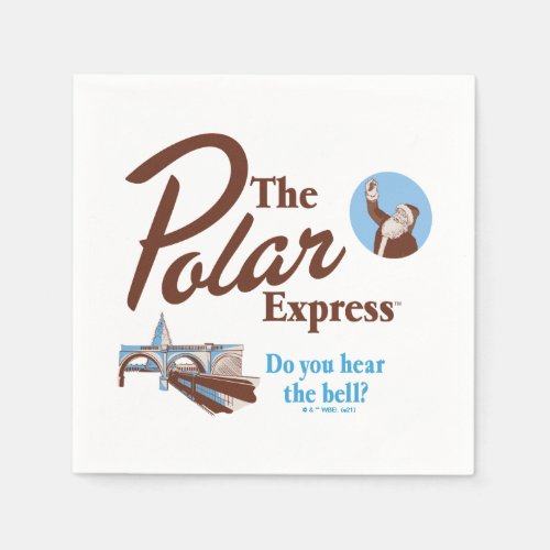 The Polar Express  Do You Hear The Bell Retro Napkins