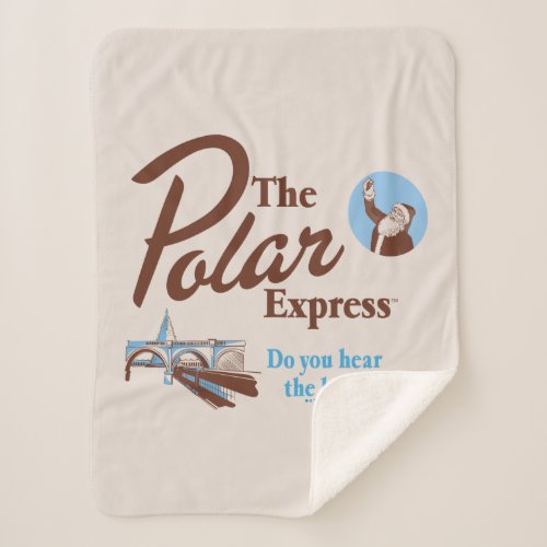 The Polar Express  Do You Hear The Bell Retro Sherpa Blanket