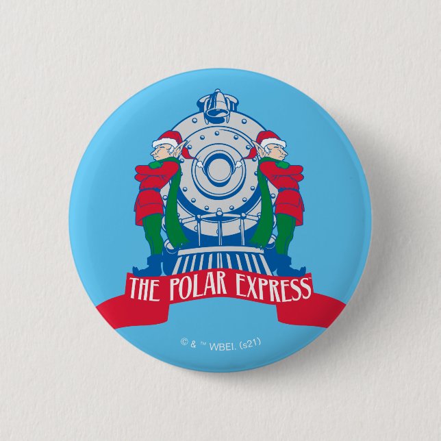 The Polar Express | Elves Standing By Train Button (Front)