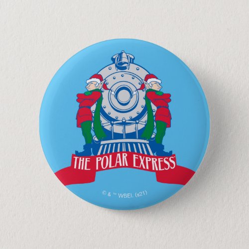 The Polar Express  Elves Standing By Train Button