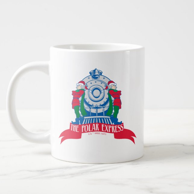 The Polar Express | Elves Standing By Train Giant Coffee Mug (Left)
