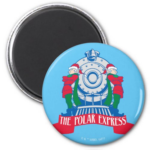 The Polar Express  Elves Standing By Train Magnet