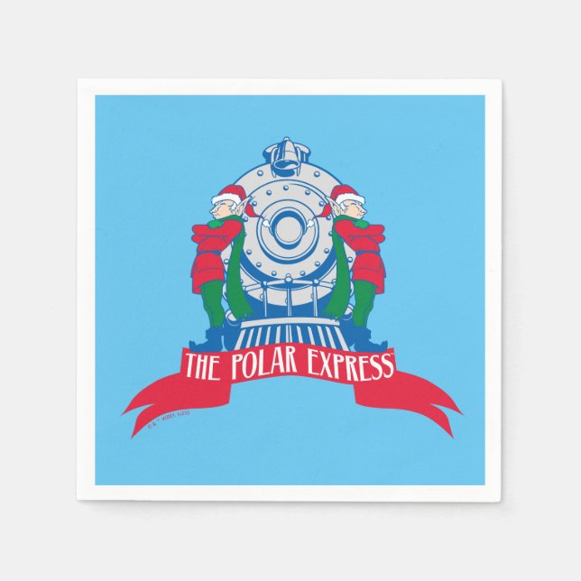 The Polar Express | Elves Standing By Train Napkins (Front)