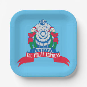 The Polar Express   Elves Standing By Train Paper Plates