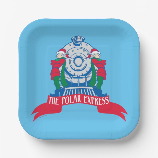 The Polar Express | Elves Standing By Train Paper Plates (Front)