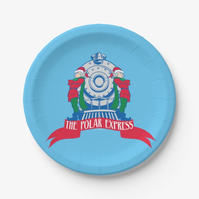 The Polar Express | Elves Standing By Train Paper Plates (Front)