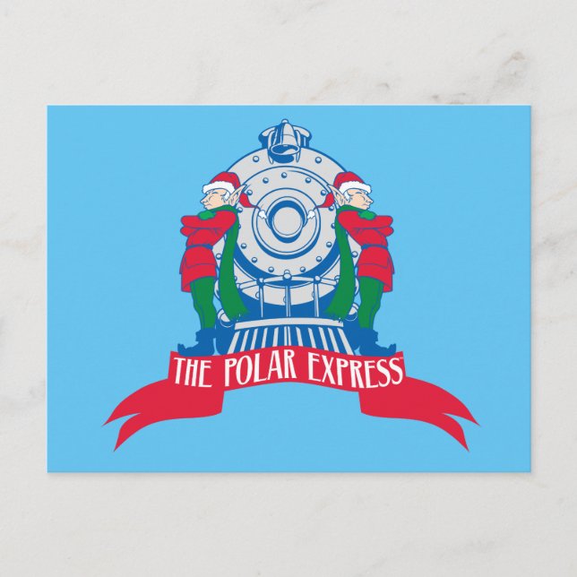 The Polar Express | Elves Standing By Train Postcard (Front)