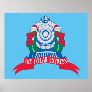 The Polar Express Elves Standing By Train Poster