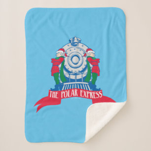 The Polar Express Elves Standing By Train Sherpa Blanket