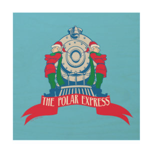 The Polar Express   Elves Standing By Train Wood Wall Art