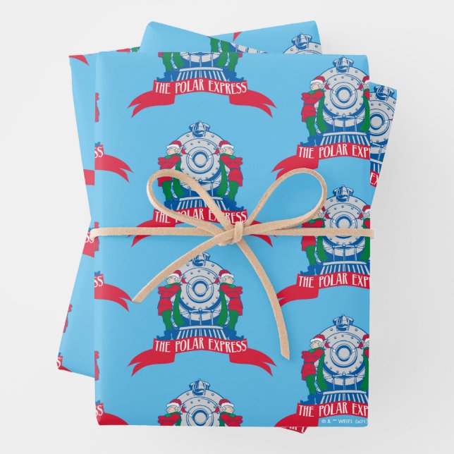 The Polar Express | Elves Standing By Train Wrapping Paper Sheets (In situ)