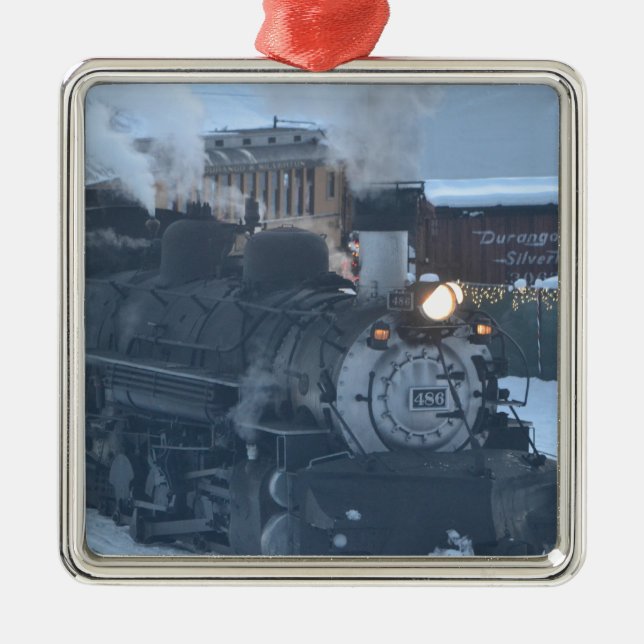 The Polar Express Engine Metal Ornament (Front)