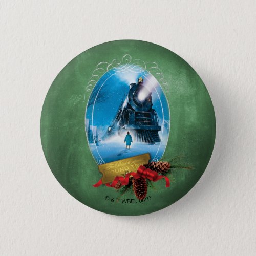 The Polar Express  Holiday Framed Train Arrival Button