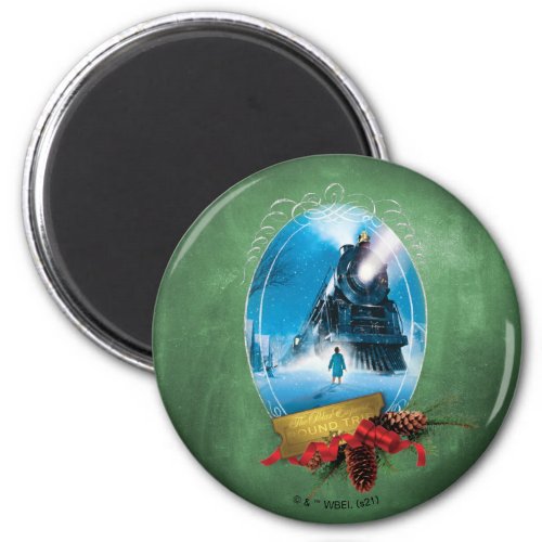 The Polar Express  Holiday Framed Train Arrival Magnet