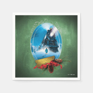The Polar Express Holiday Framed Train Arrival Napkins
