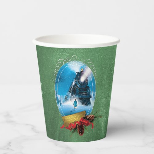 The Polar Express  Holiday Framed Train Arrival Paper Cups