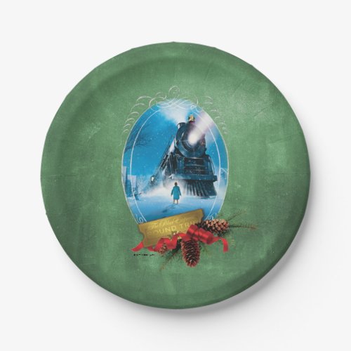 The Polar Express  Holiday Framed Train Arrival Paper Plates