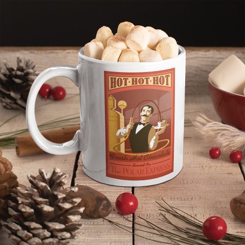 The Polar Express  Hot Chocolate Vintage Art Coffee Mug